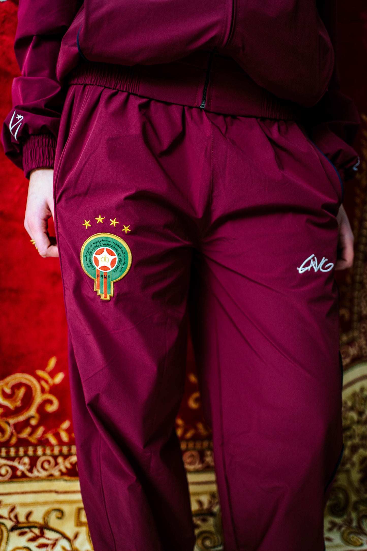 WATERPROOF MOROCCO TRACKSUIT - BURGUNDY