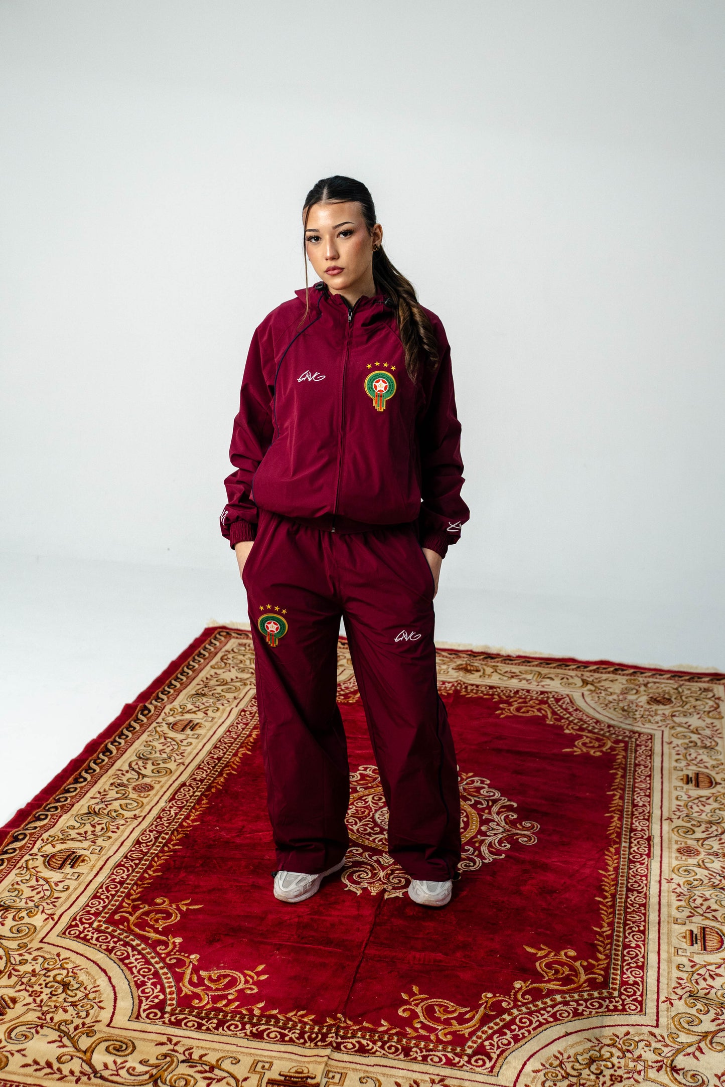WATERPROOF MOROCCO TRACKSUIT - BURGUNDY