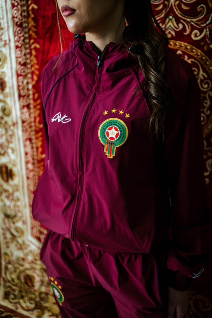 WATERPROOF MOROCCO TRACKSUIT - BURGUNDY